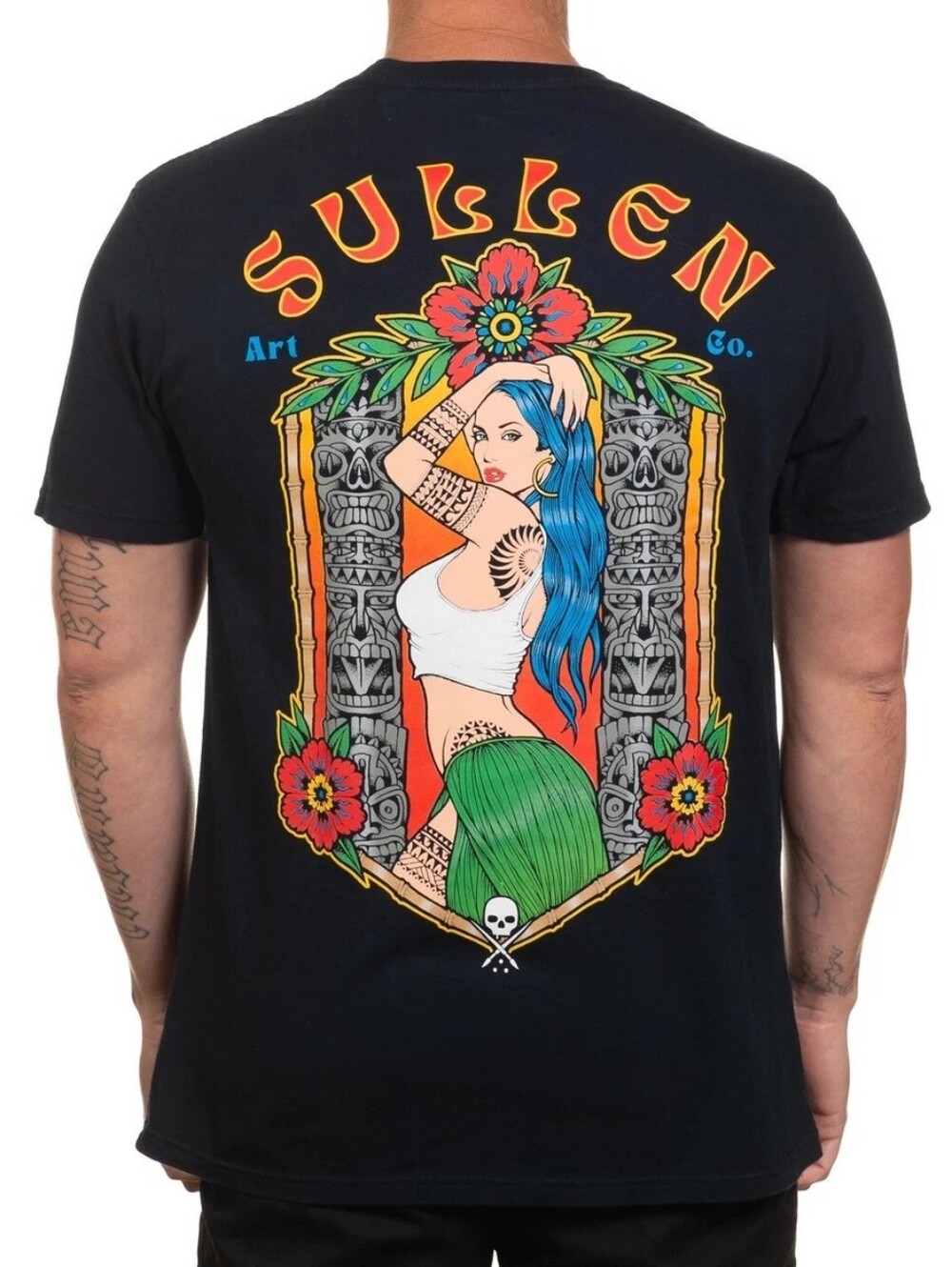 NWT | Sullen Art Collective Tiki Pin-Up Premium Graphic T-Shirt | Medium
